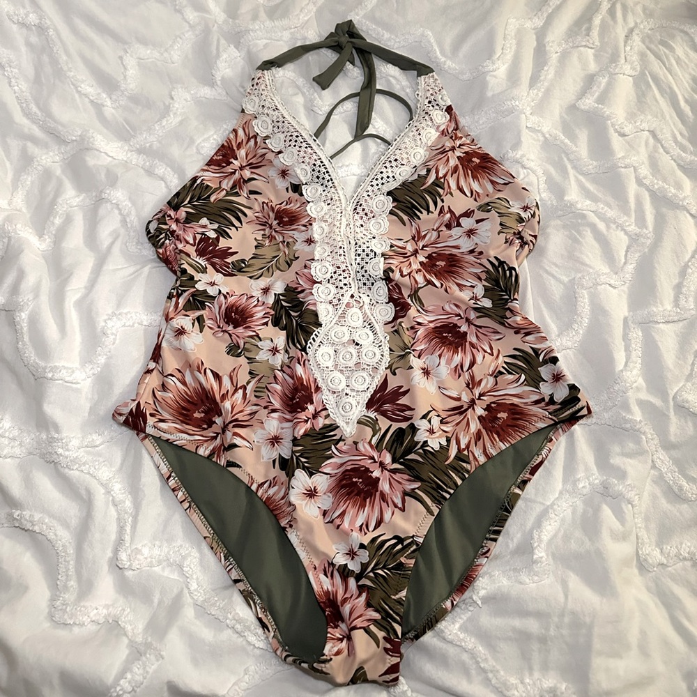 Floral One Piece Swimsuit